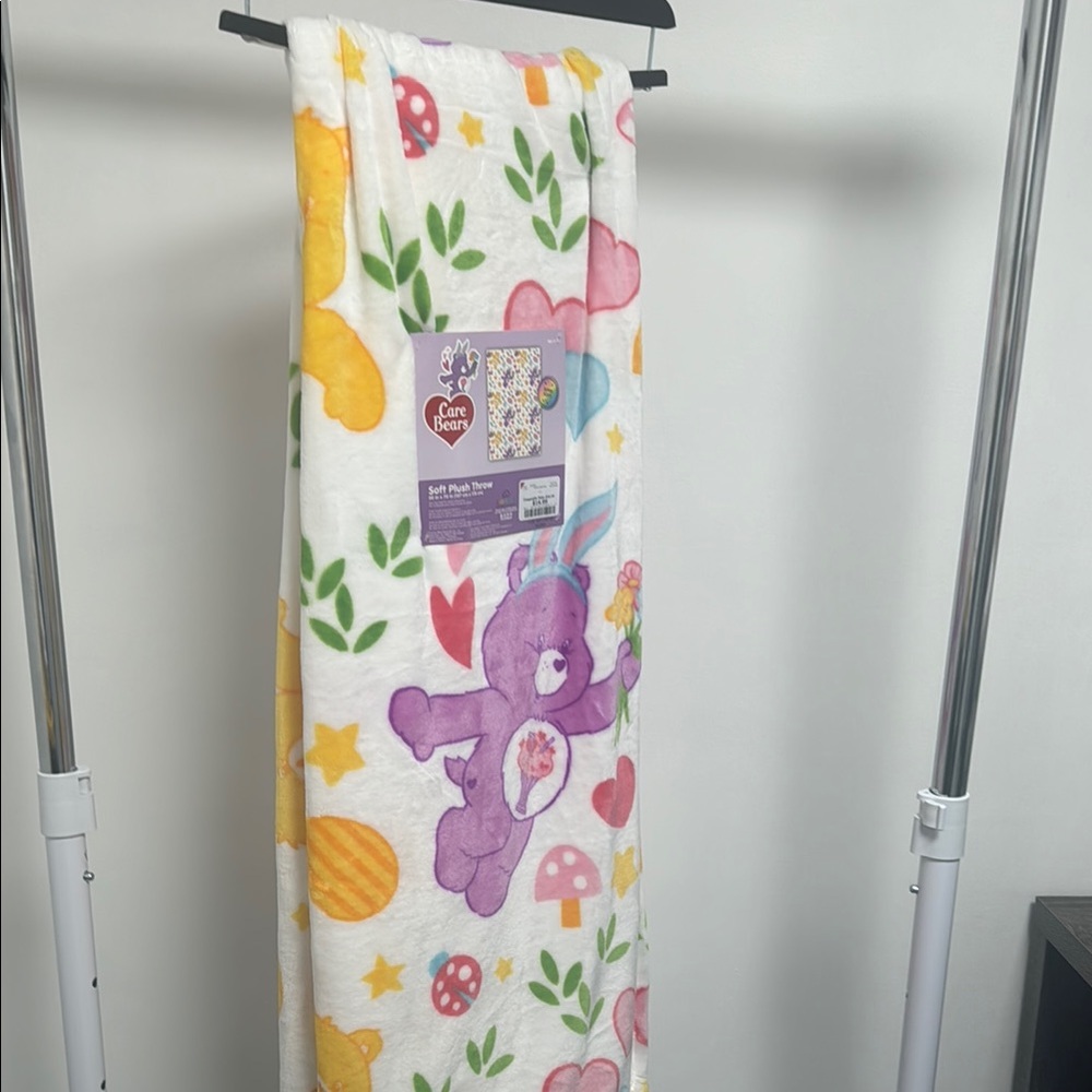 Care Bears Easter Blanket with Purple and Yellow